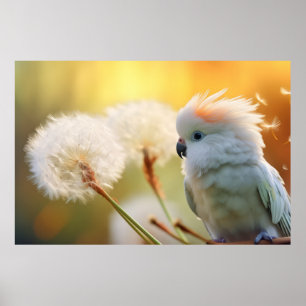 Parrot Wild Bird Animal Tranquil Peace Poster