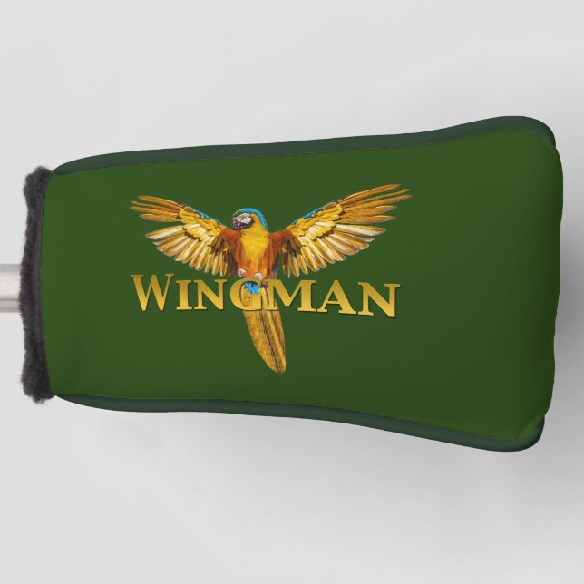 Parrot Wingman Golf Head Cover (Front)