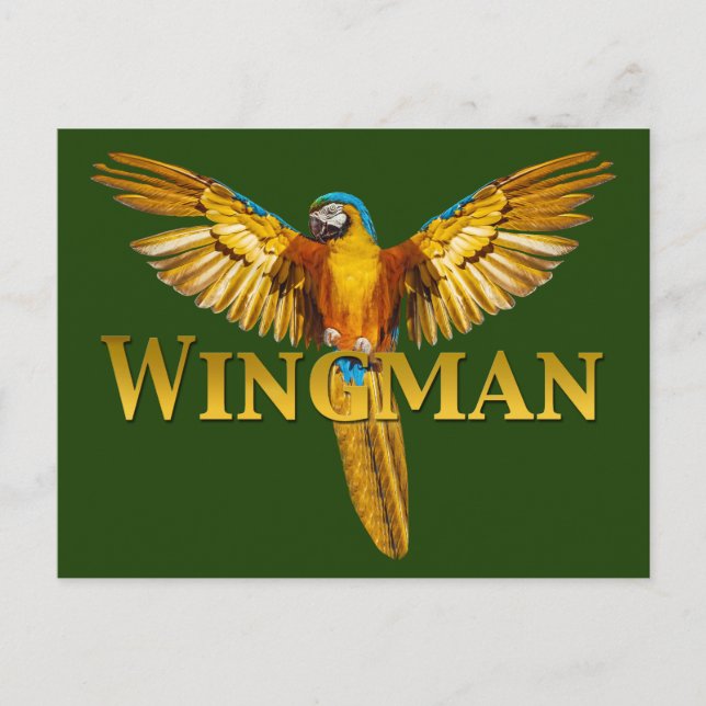 Parrot Wingman Postcard (Front)