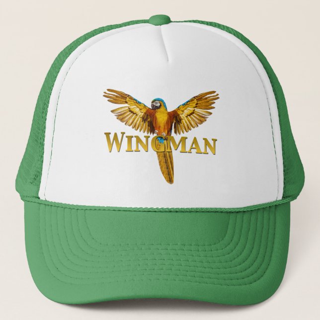 Parrot Wingman Trucker Hat (Front)