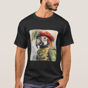 Parrot With A Pirates Hat Parrot Wearing Pirates H T-Shirt