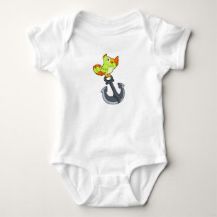 Parrot with Anchor Baby Bodysuit
