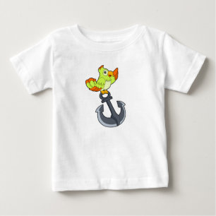 Parrot with Anchor Baby T-Shirt