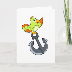 Parrot with Anchor Card