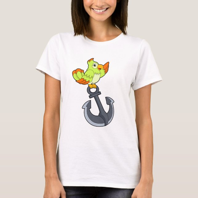 Parrot with Anchor T-Shirt (Front)