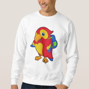 Parrot with Backpack Sweatshirt