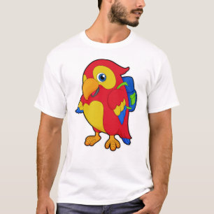 Parrot with Backpack T-Shirt