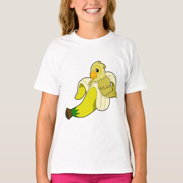 Parrot with Banana T-Shirt (Front)