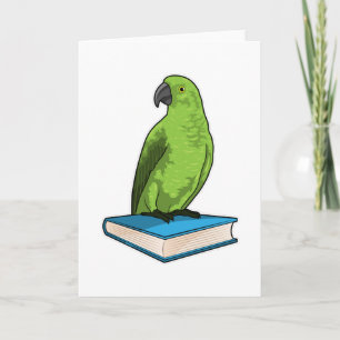 Parrot with Book Card