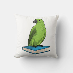 Parrot with Book Cushion