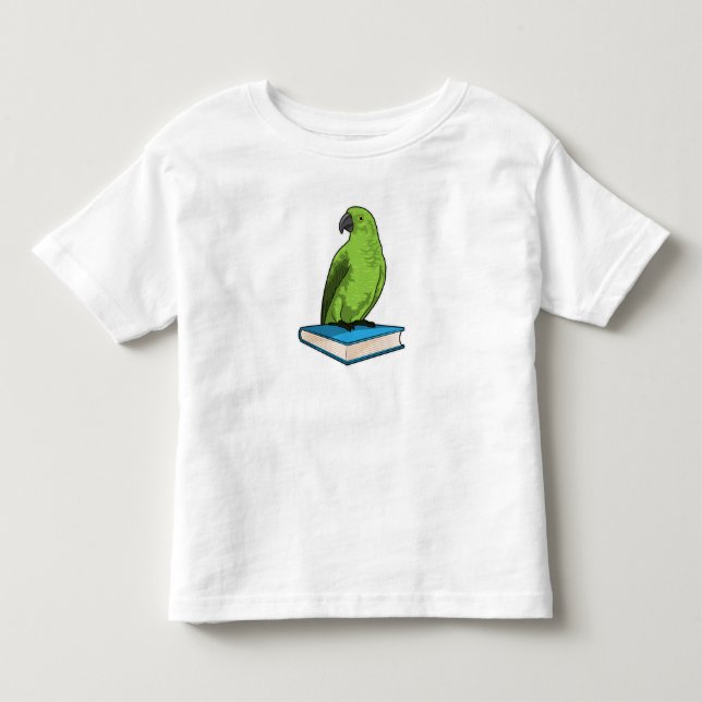 Parrot with Book Toddler T-Shirt (Front)