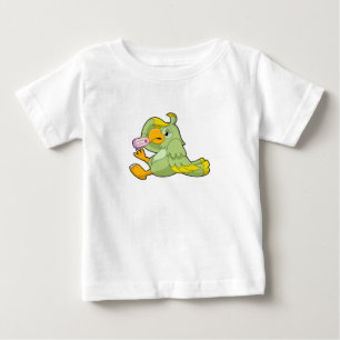Parrot with Clinical thermometer Baby T-Shirt
