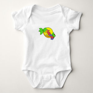 Parrot with Coconut Baby Bodysuit
