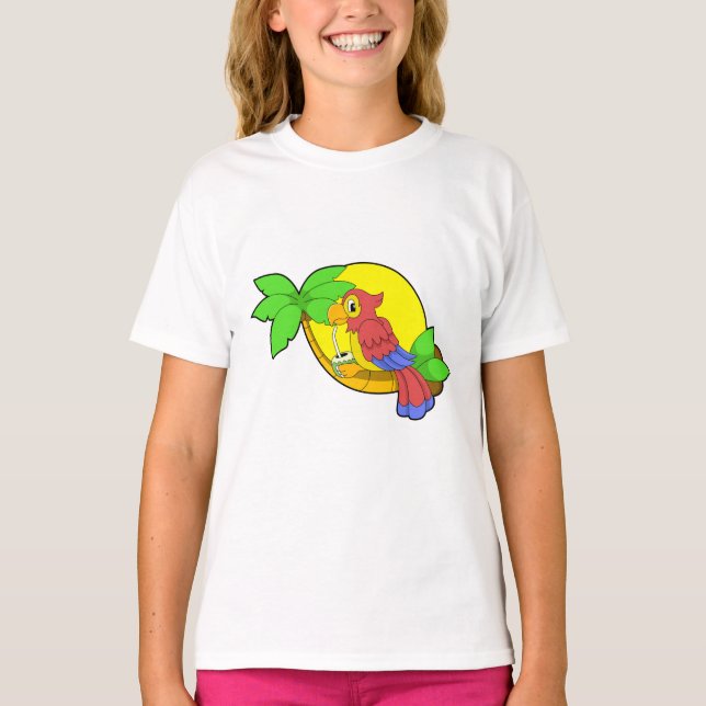 Parrot with Coconut T-Shirt (Front)