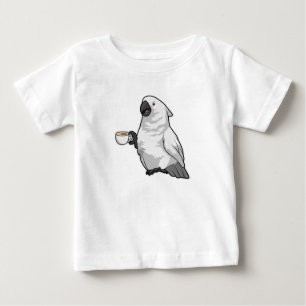 Parrot with Cup of Coffee Baby T-Shirt