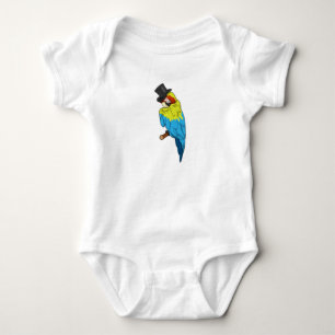 Parrot with Cylinder Baby Bodysuit