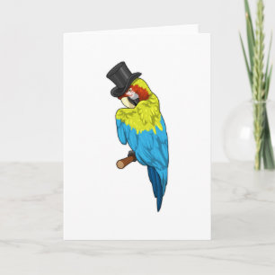 Parrot with Cylinder Card