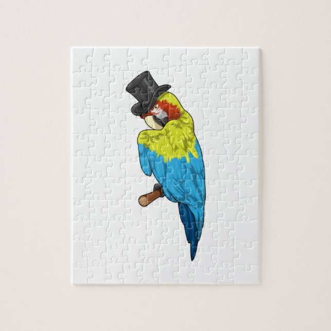 Parrot with Cylinder Jigsaw Puzzle (Vertical)