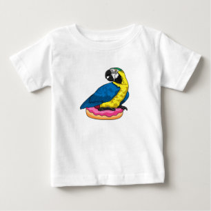 Parrot with Donut Baby T-Shirt