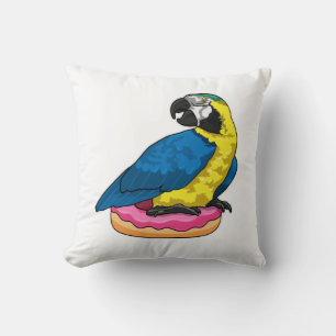 Parrot with Donut Cushion