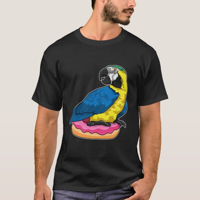 Parrot with Donut T-Shirt (Front)