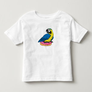 Parrot with Donut Toddler T-Shirt