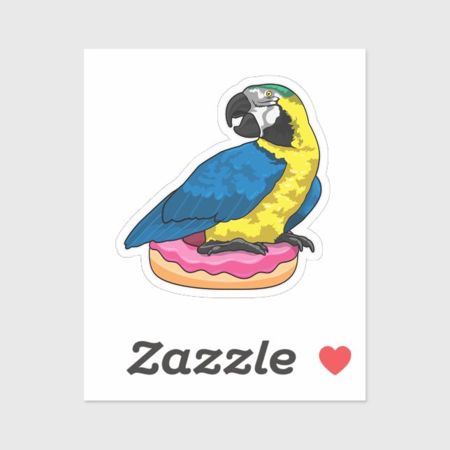 Parrot with Doughnut (Sheet)