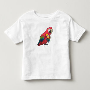 Parrot with Glass of Orange juice Toddler T-Shirt