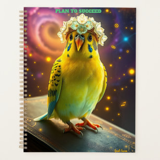 Parrot with Golden Crown Planner