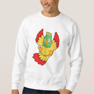 Parrot with green Head Sweatshirt
