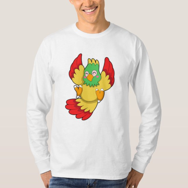 Parrot with green Head T-Shirt (Front)