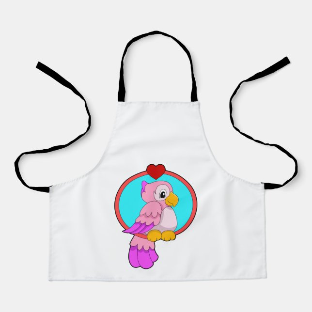 Parrot with Heart Apron (Front)