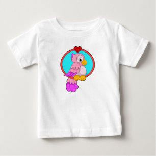 Parrot with Heart Baby T-Shirt