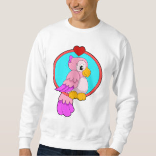 Parrot with Heart Sweatshirt