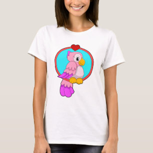 Parrot with Heart T-Shirt