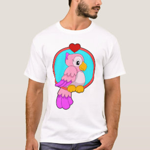 Parrot with Heart T-Shirt