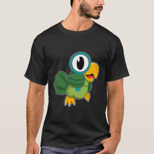 Parrot with Magnifying glass T-Shirt