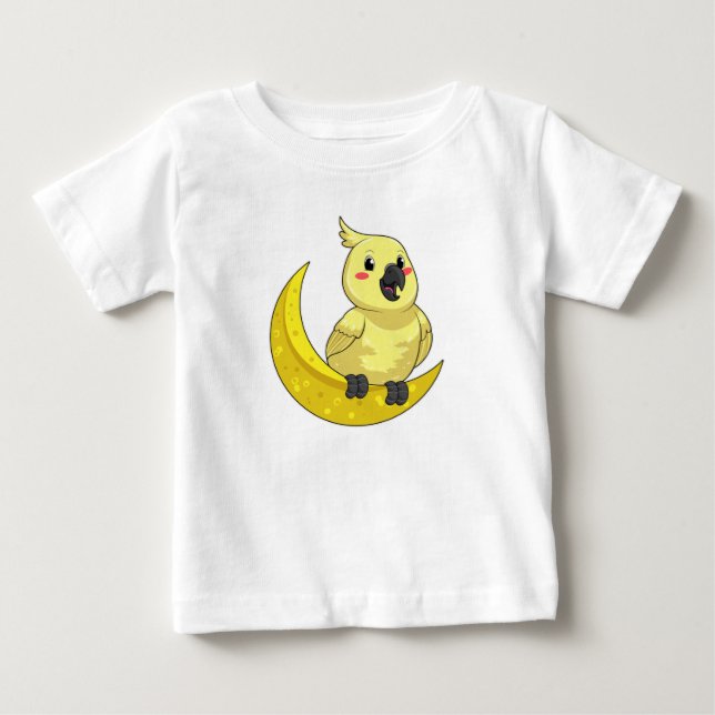 Parrot with Moon Baby T-Shirt (Front)