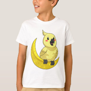 Parrot with Moon T-Shirt
