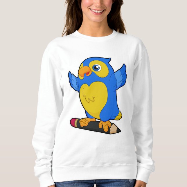 Parrot with Pencil Sweatshirt (Front)