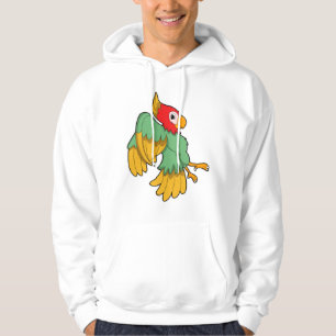 Parrot with red Head Hoodie