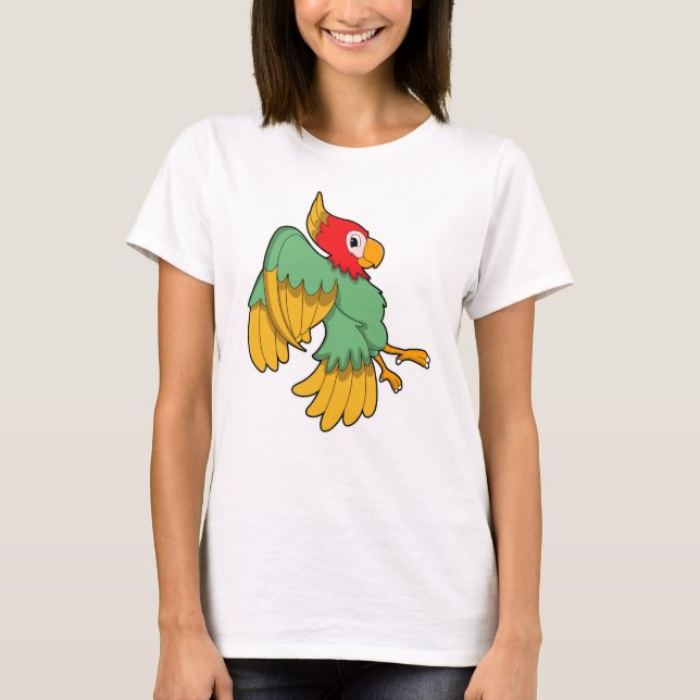 Parrot with red Head T-Shirt (Front)