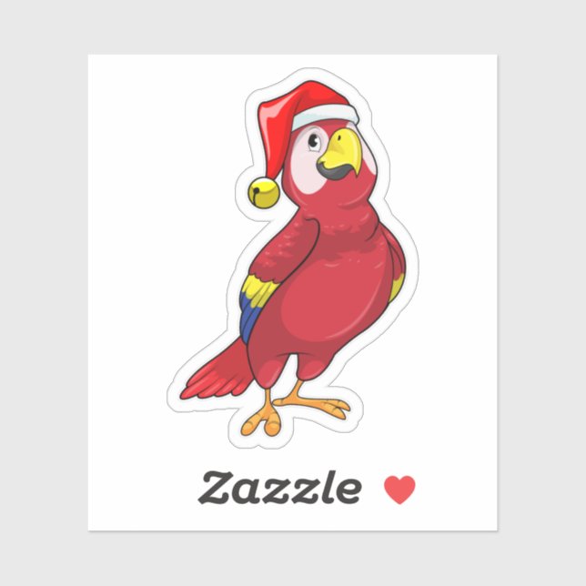 Parrot with Santa hat (Sheet)