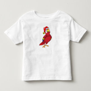Parrot with Santa hat Toddler T-Shirt
