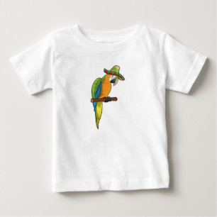 Parrot with Straw hat Baby T-Shirt