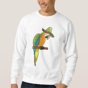 Parrot with Straw hat Sweatshirt