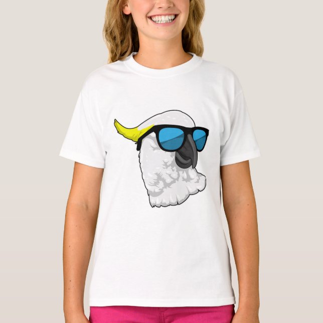 Parrot with Sunglasses T-Shirt (Front)