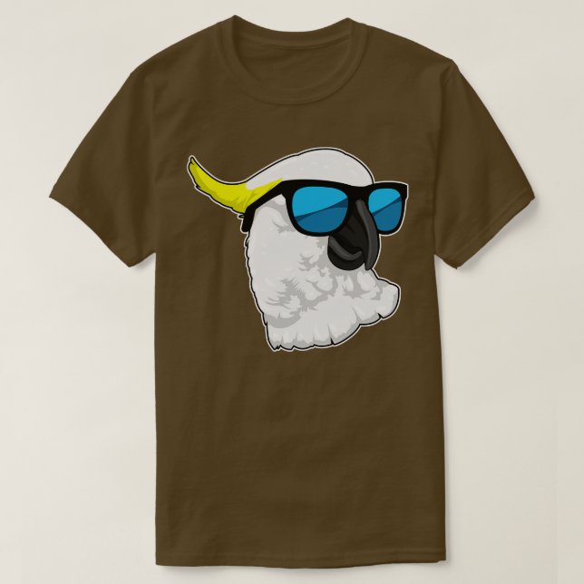 Parrot with Sunglasses T-Shirt (Design Front)