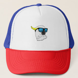 Parrot with Sunglasses Trucker Hat