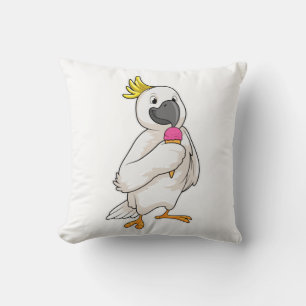 Parrot with Waffle ice cream Cushion